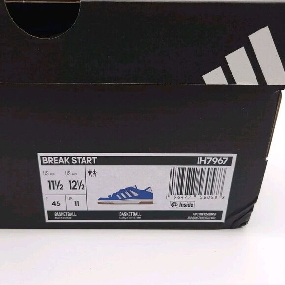Adidas Break Start Mens 11.5 Turnaround Basketball Shoe Lace Up Sneaker Bluebird main image 5